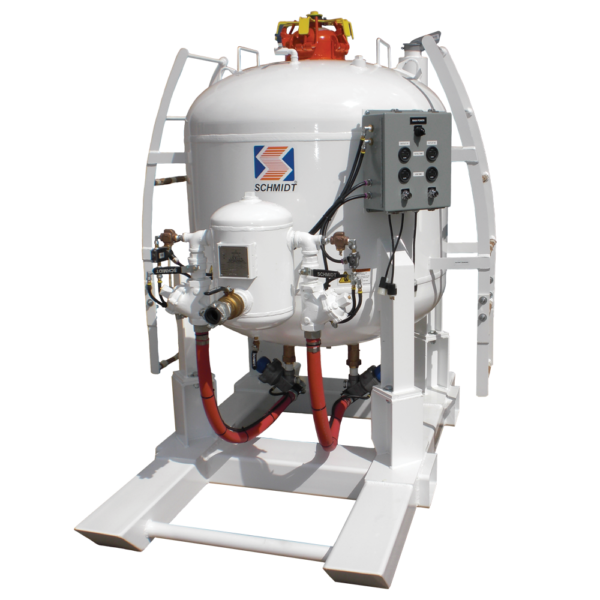 75 cuft MegaBlaster Bulk Blast Pot with Dual Outlets on Skid » Abrasive