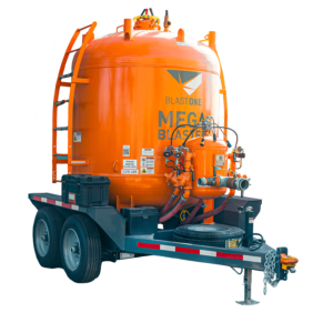 160 cuft Megablaster Trailer Mounted Bulk Blast Machine