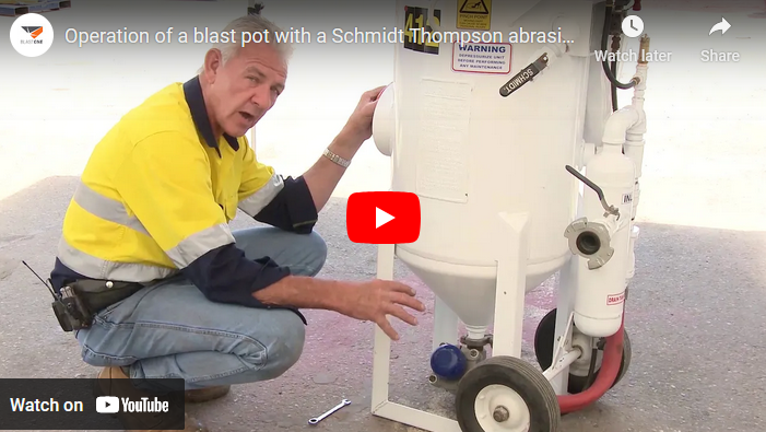 Operation of a blast pot with a Schmidt Thompson abrasive metering valve