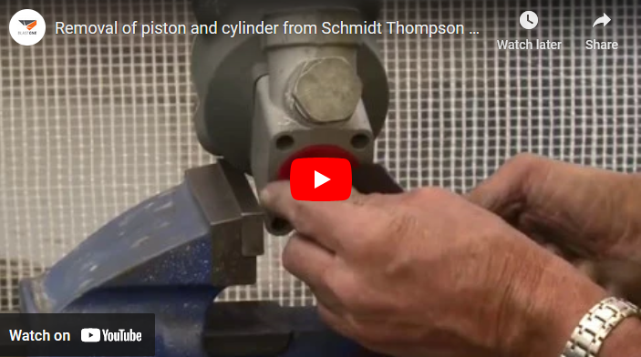 Removal of piston and cylinder from Schmidt Thompson metering valve body