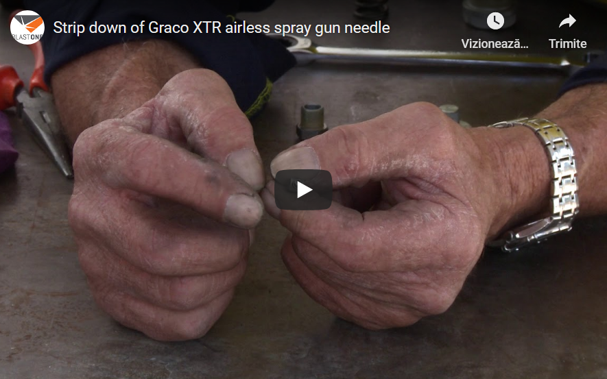 Strip down of Graco XTR airless spray gun needle » Blast Booths Spray